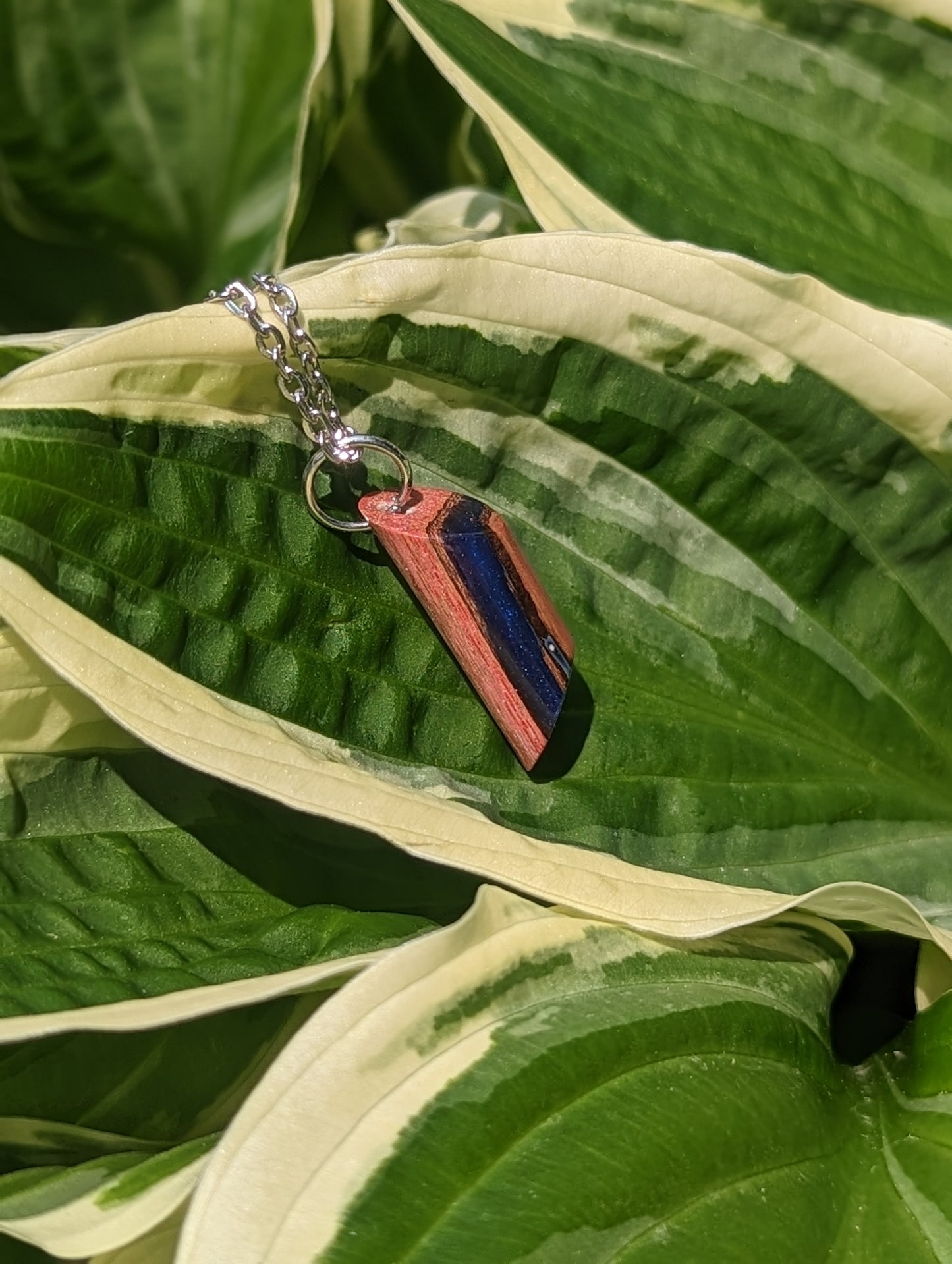 Liveedge epoxy necklace