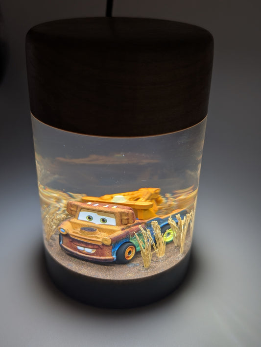 Tow Mater Epoxy Night Light – Field Scene