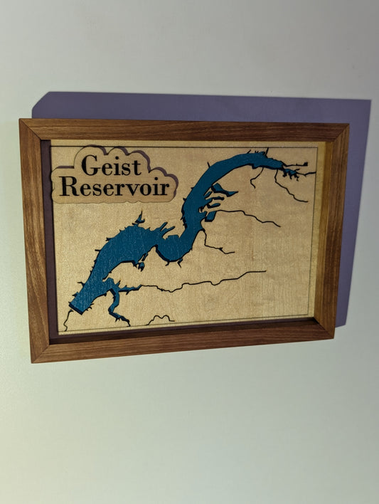 Geist Reservoir Map