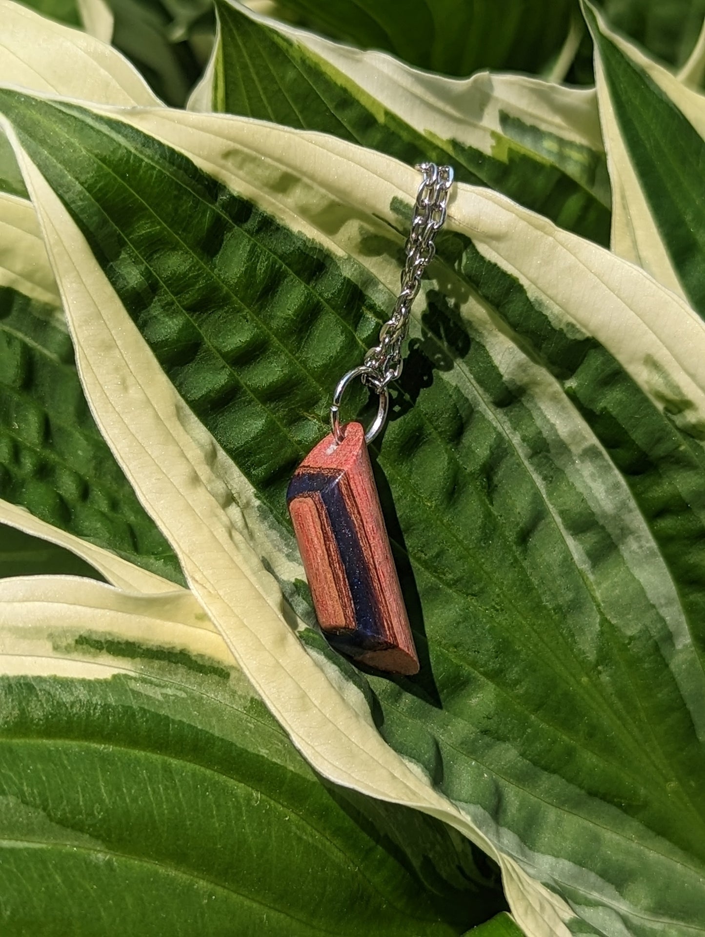 Liveedge epoxy necklace