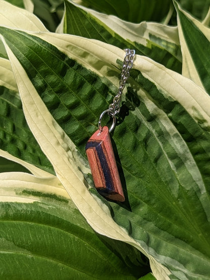 Liveedge epoxy necklace
