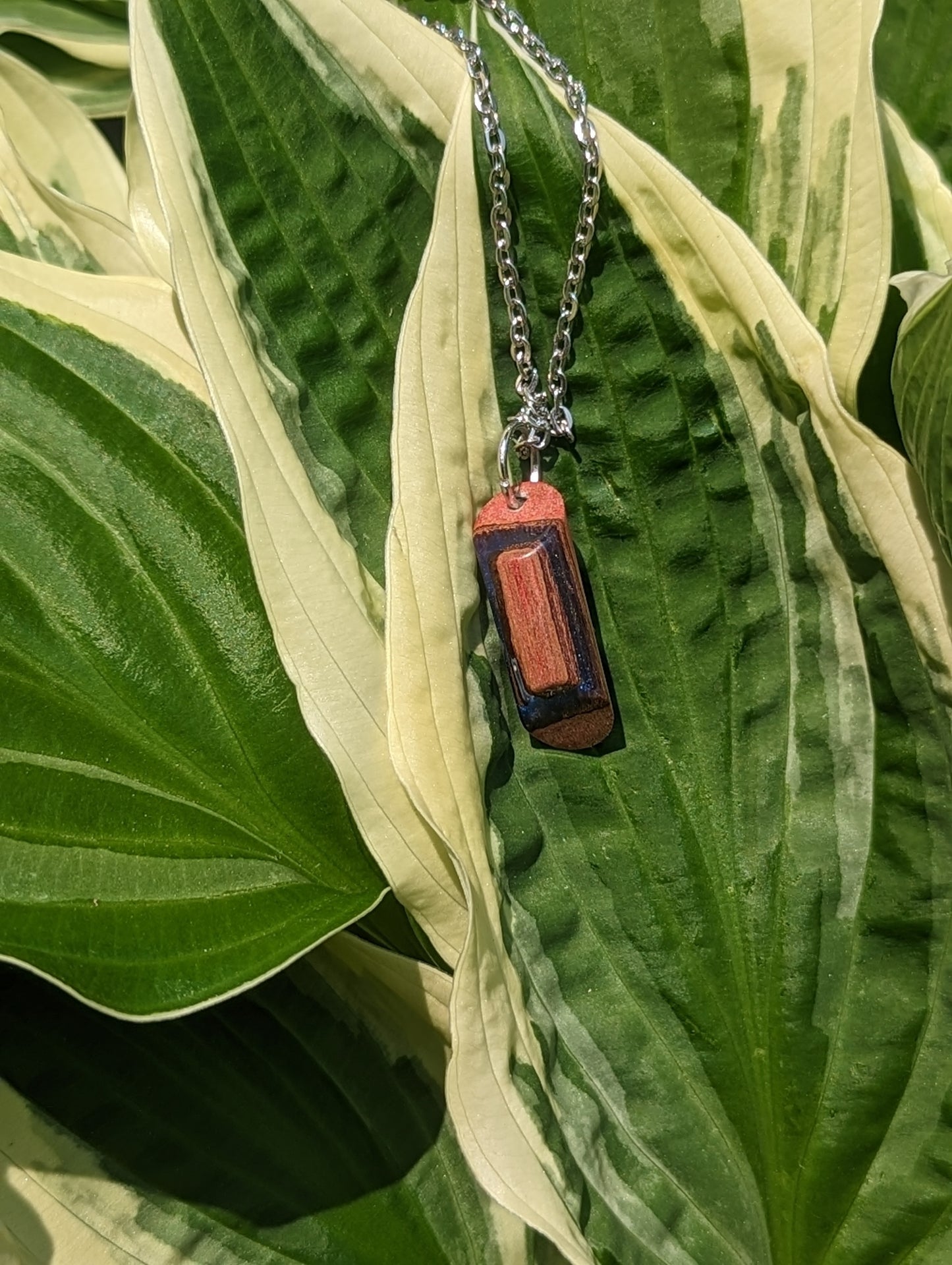Liveedge epoxy necklace