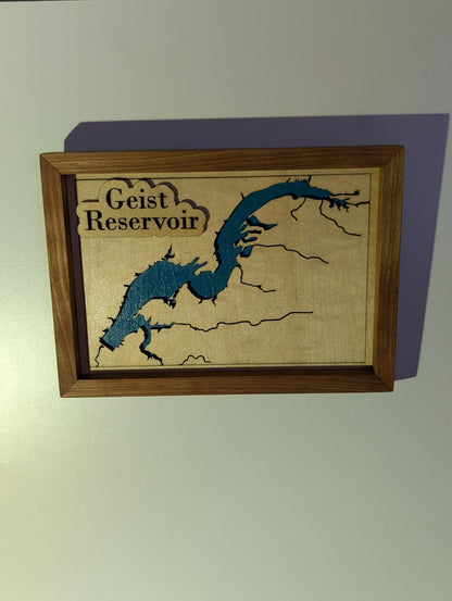 Geist Reservoir Map