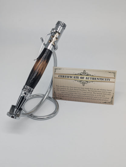Jack Daniels® Barrel Gear Shifter Pen – Handcrafted from Authentic Whiskey Barrel Wood
