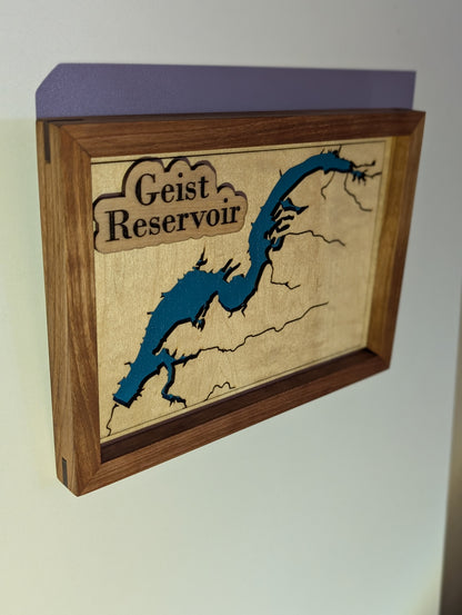 Geist Reservoir Map