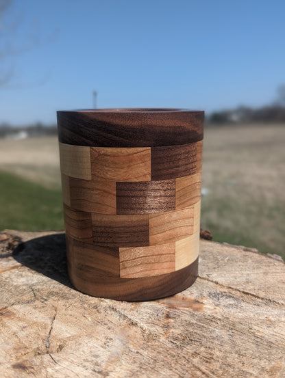 Cherry Maple and Walnut Segmented bowl