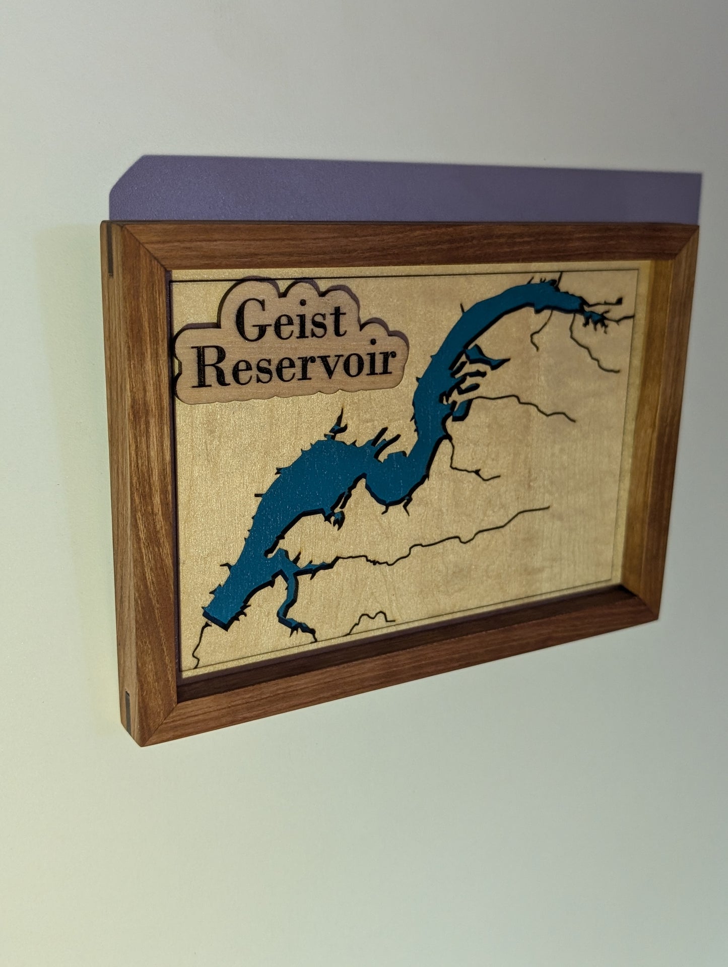 Geist Reservoir Map
