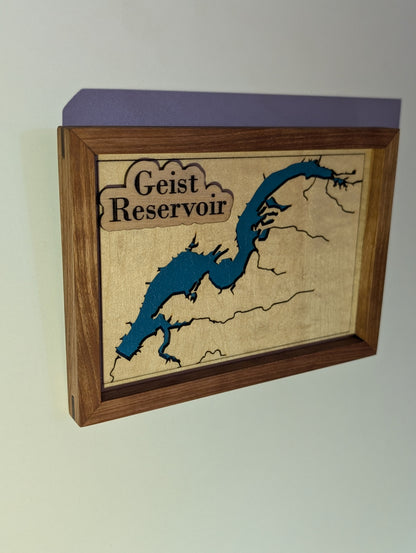 Geist Reservoir Map