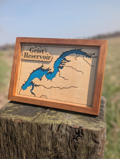 Geist Reservoir Map