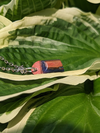 Liveedge epoxy necklace