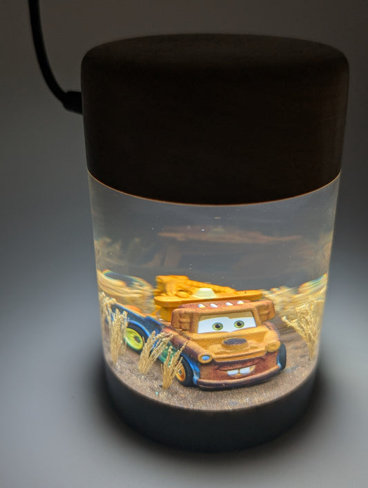 Tow Mater Epoxy Night Light – Field Scene