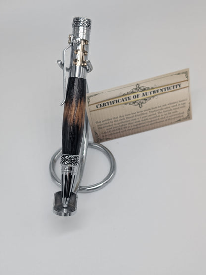 Jack Daniels® Barrel Gear Shifter Pen – Handcrafted from Authentic Whiskey Barrel Wood