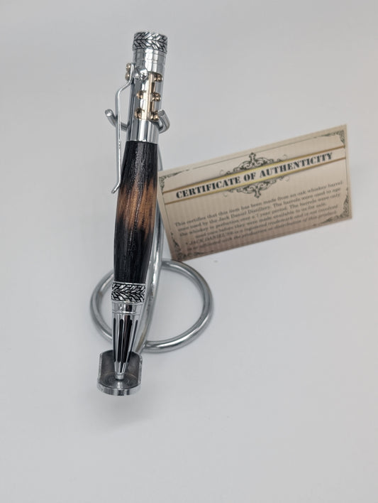 Jack Daniels® Barrel Gear Shifter Pen – Handcrafted from Authentic Whiskey Barrel Wood
